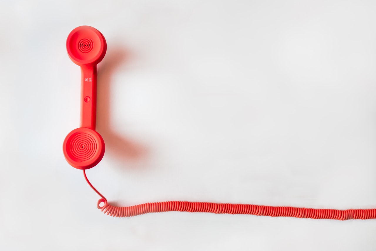 Foto van een ouderwetse telefoon